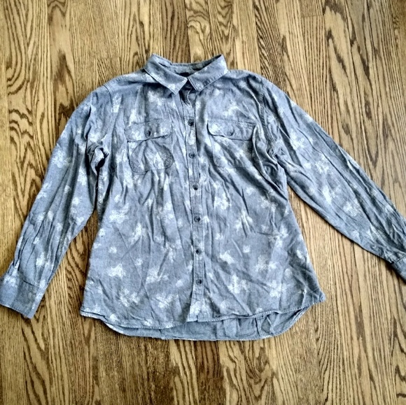Eddie Bauer Flannel Botanical Shirt, XL - Picture 2 of 4